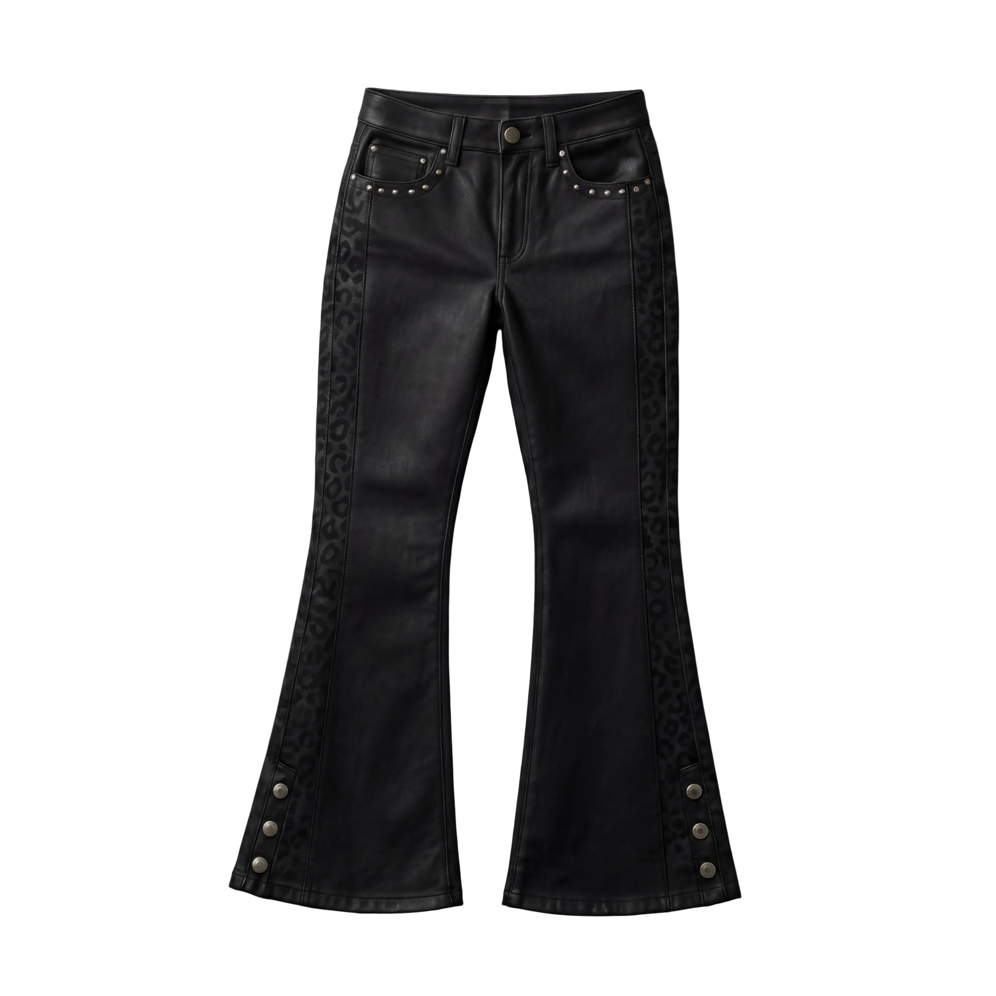 [BURNT] FLARED WAX DENIM