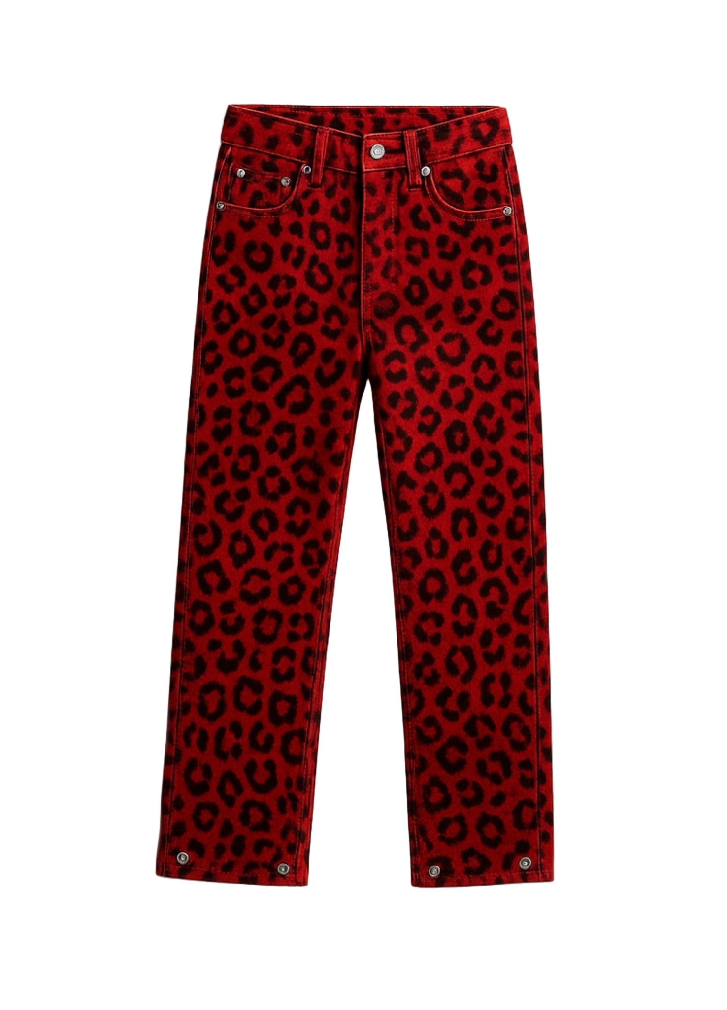 [PRINTED] Multi-Colored Cheetah Jeans