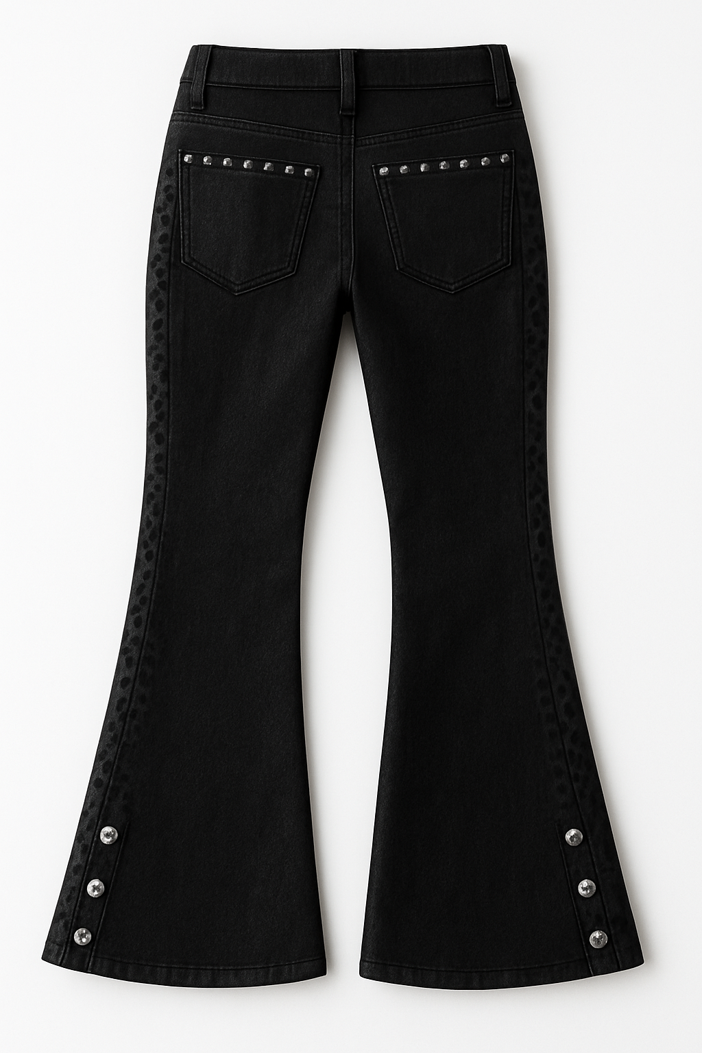 [Burnt] Flared Waxed Denim